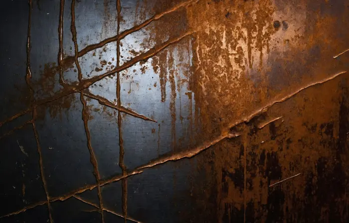 Background Photo of Metal Panel Texture with Rust image